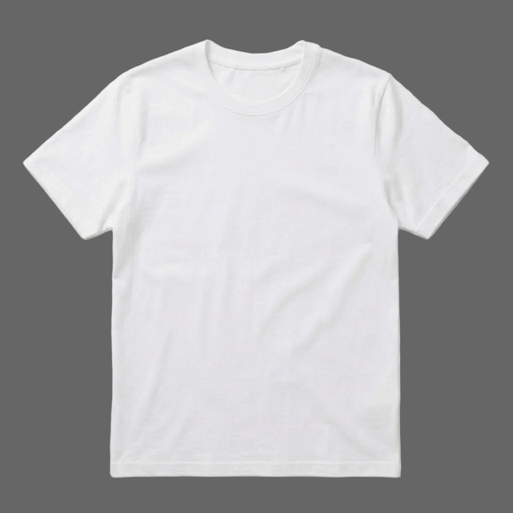 Premium White Round Neck T-Shirt